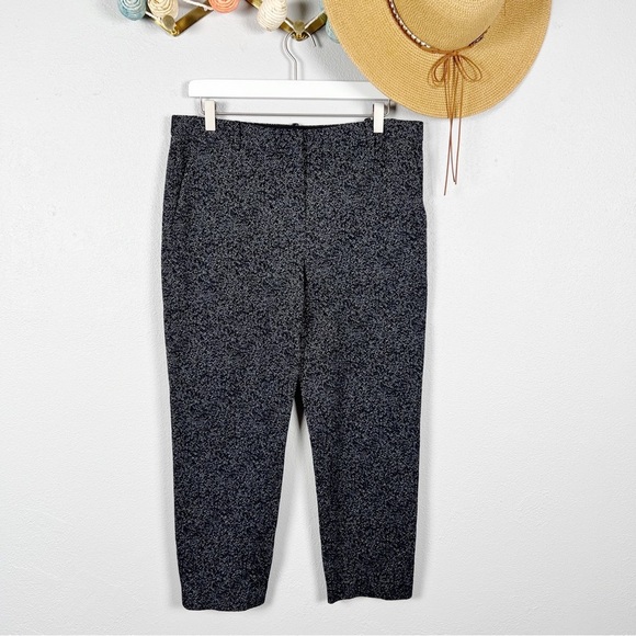 Theory Core Wool Tailored Trouser In Speckled Knit Tapered Ankle Pants - Picture 2 of 8